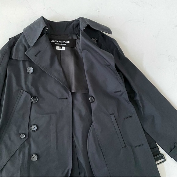 JUNYA WATANABE COMME des GARÇONS Cotton Garbadine Convertible Cape Trench, S - Picture 8 of 16